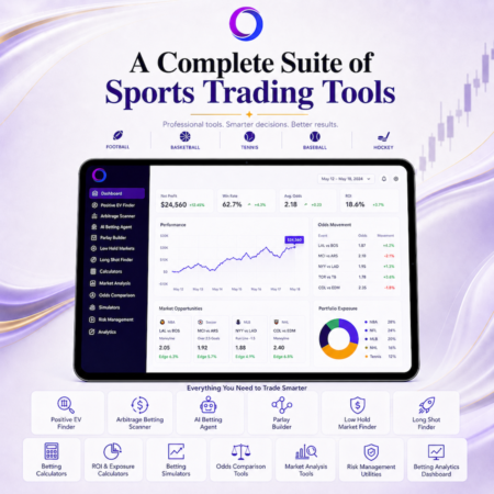 A complete suite of sports trading tools